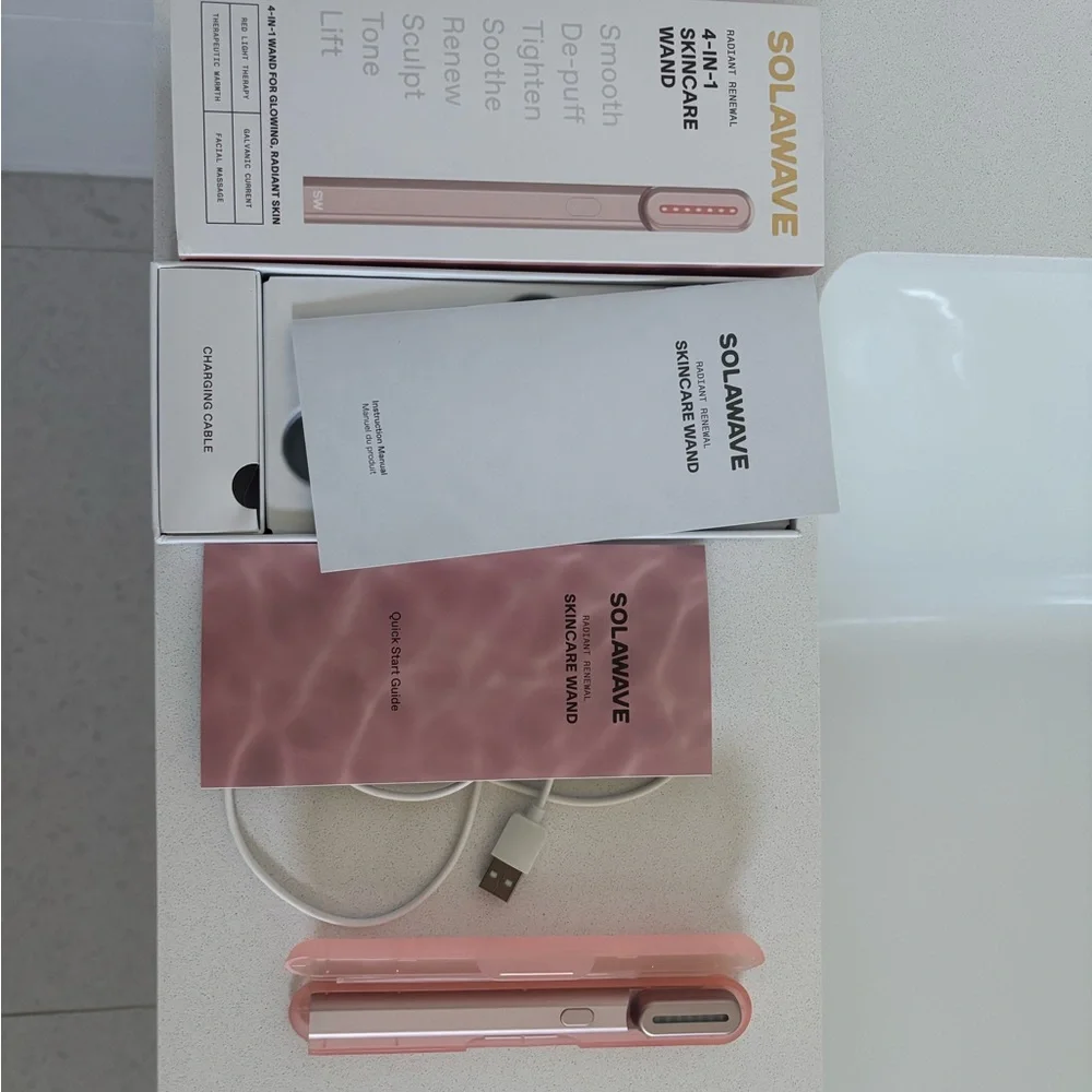 SolaWave Skincare Wand - Pink like new in box - Picture 1 of 3